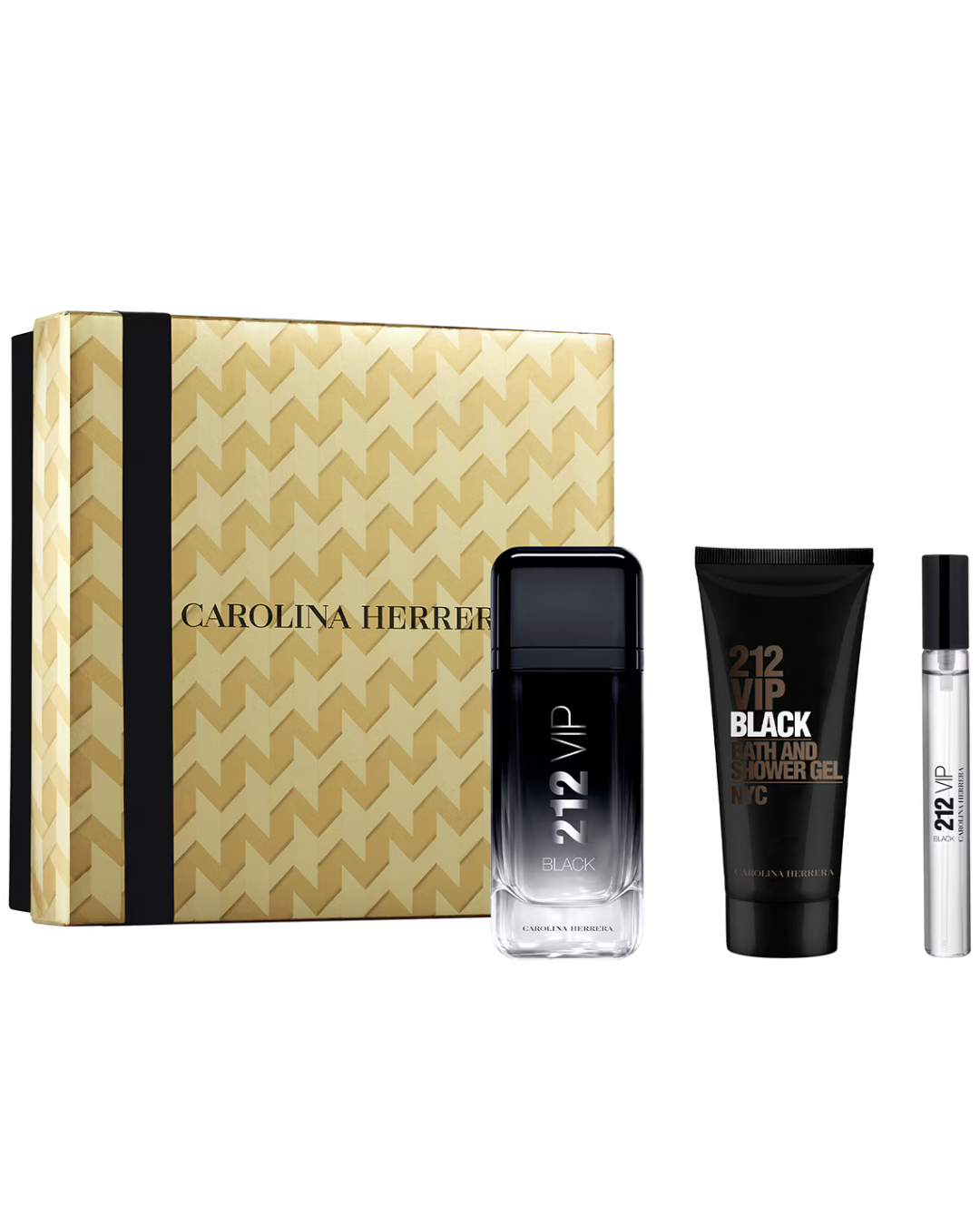 SET CAROLINA HERRERA 212 VIP BLACK HOMBRE