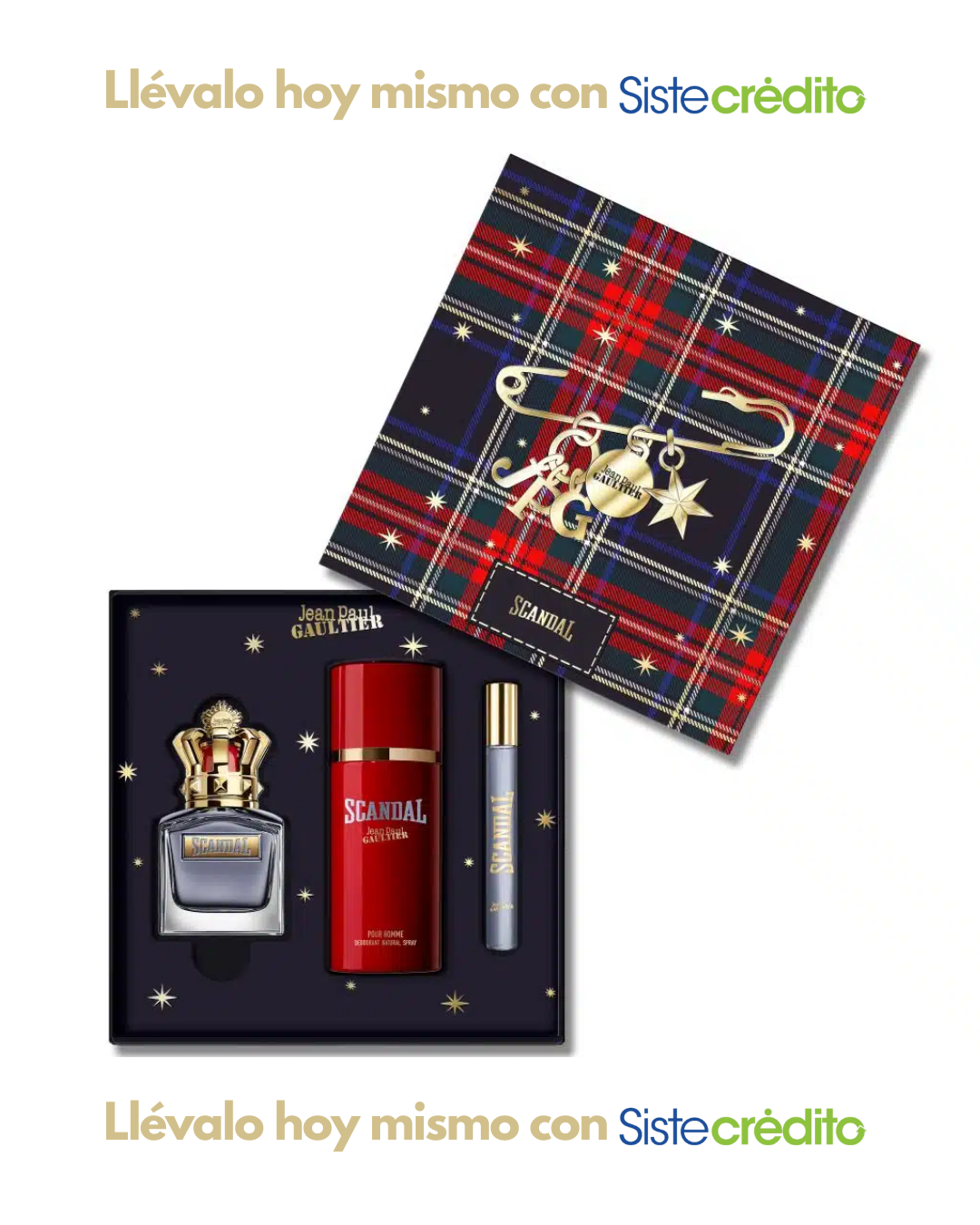 SET JEAN PAUL SCANDAL EDT HOMBRE EDICIÓN NAVIDAD