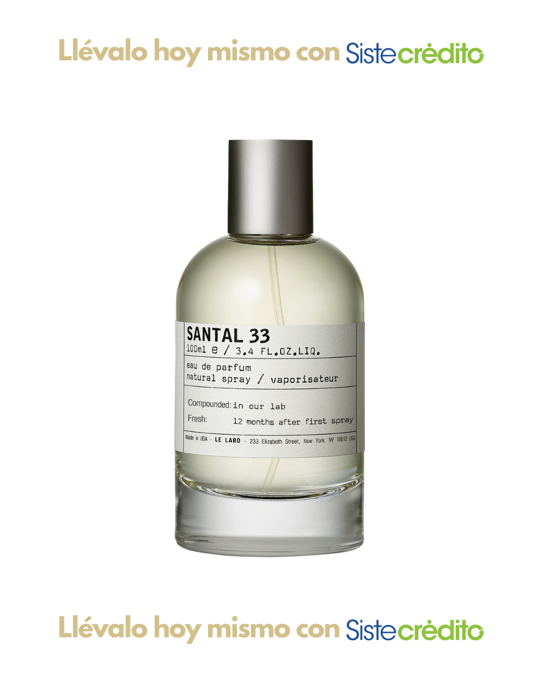 TESTER LE LABO SANTAL 33 UNISEX
