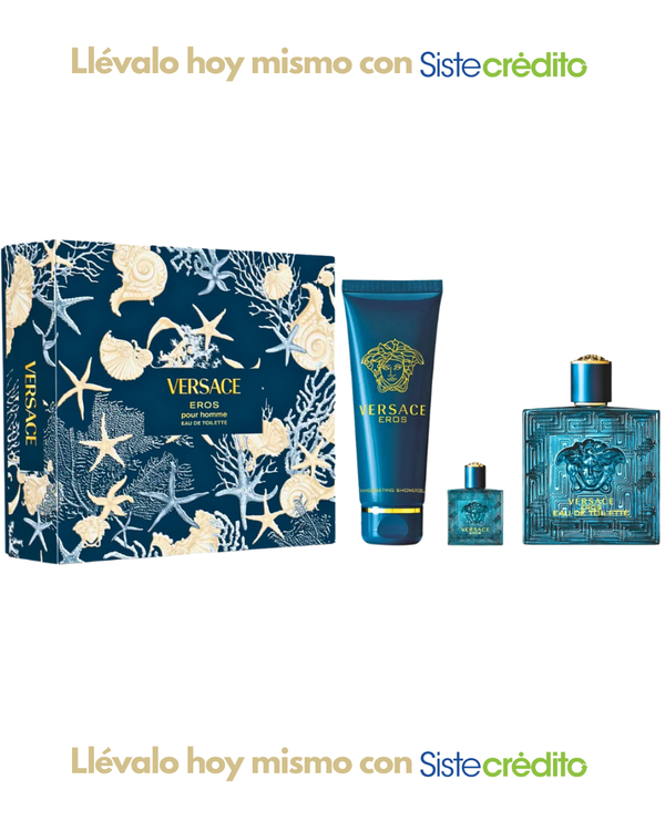 SET VERSACE EROS HOMBRE