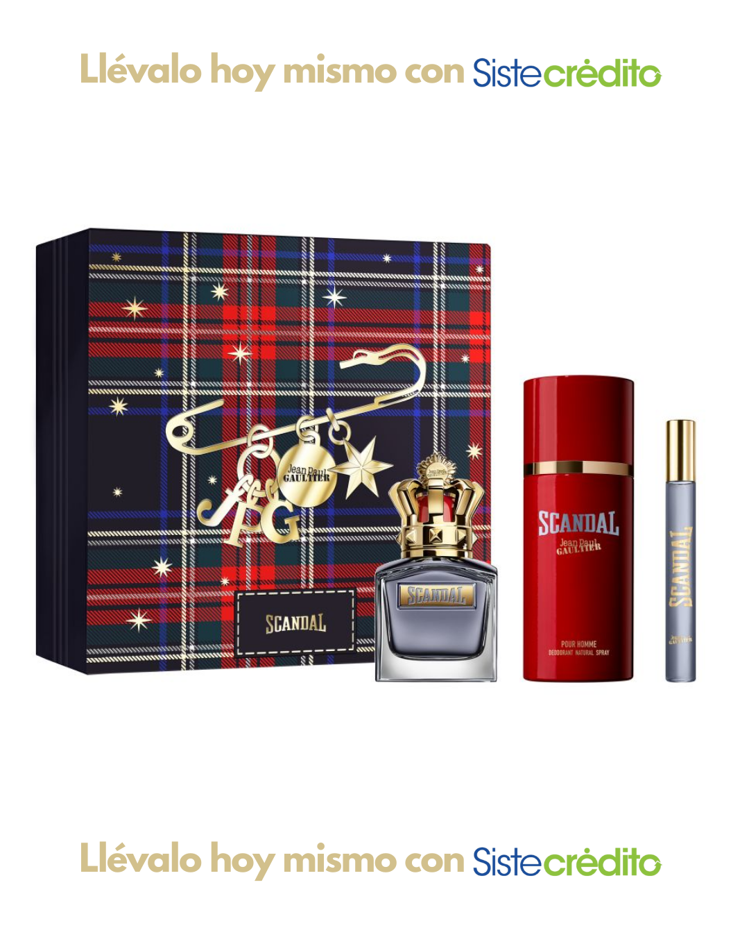 SET JEAN PAUL SCANDAL EDT HOMBRE EDICIÓN NAVIDAD