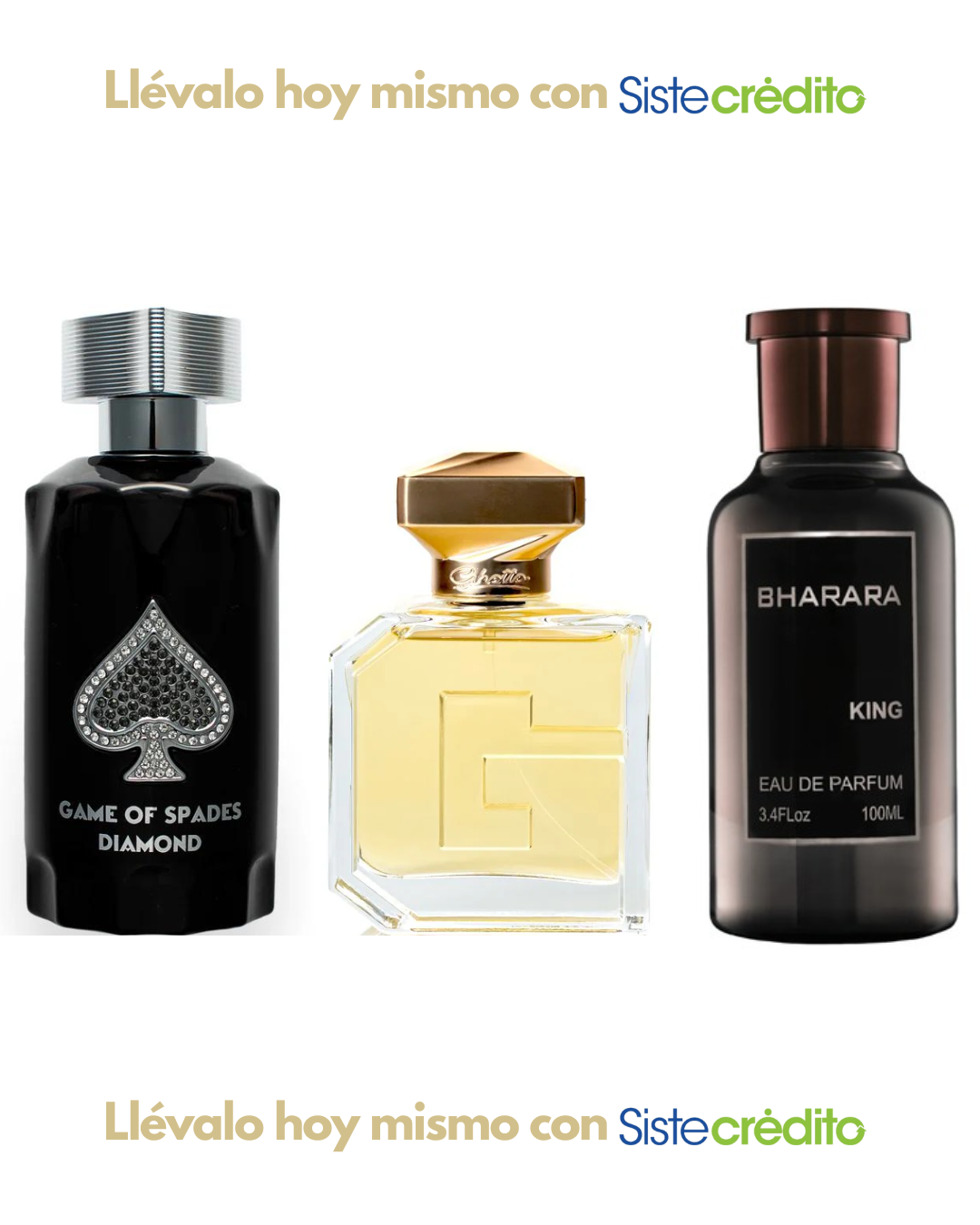 COMBO X3 DECANTS 10ML GAME DIAMOND, GUETTO, BHARARA KING