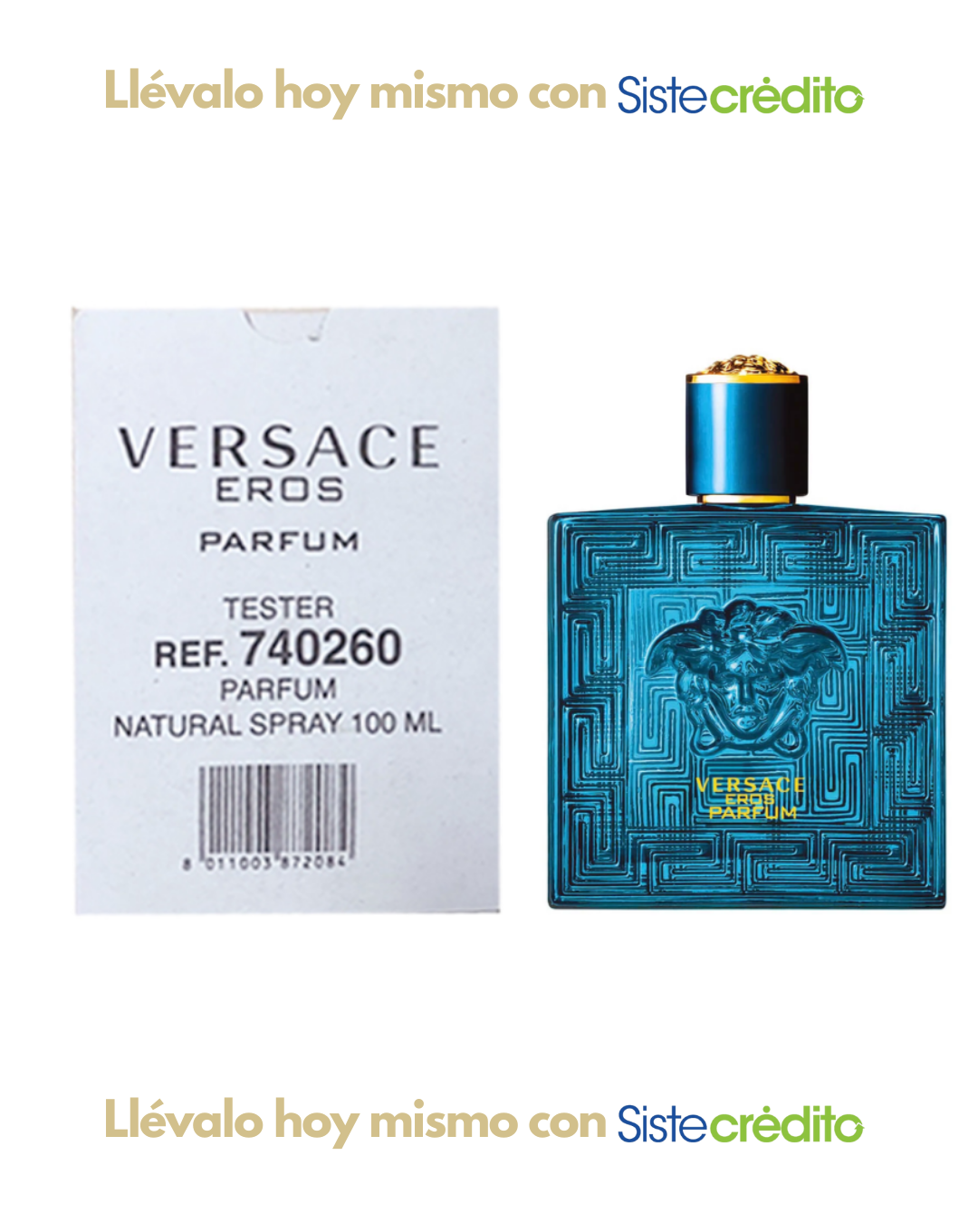 TESTER VERSACE EROS PARFUM HOMBRE