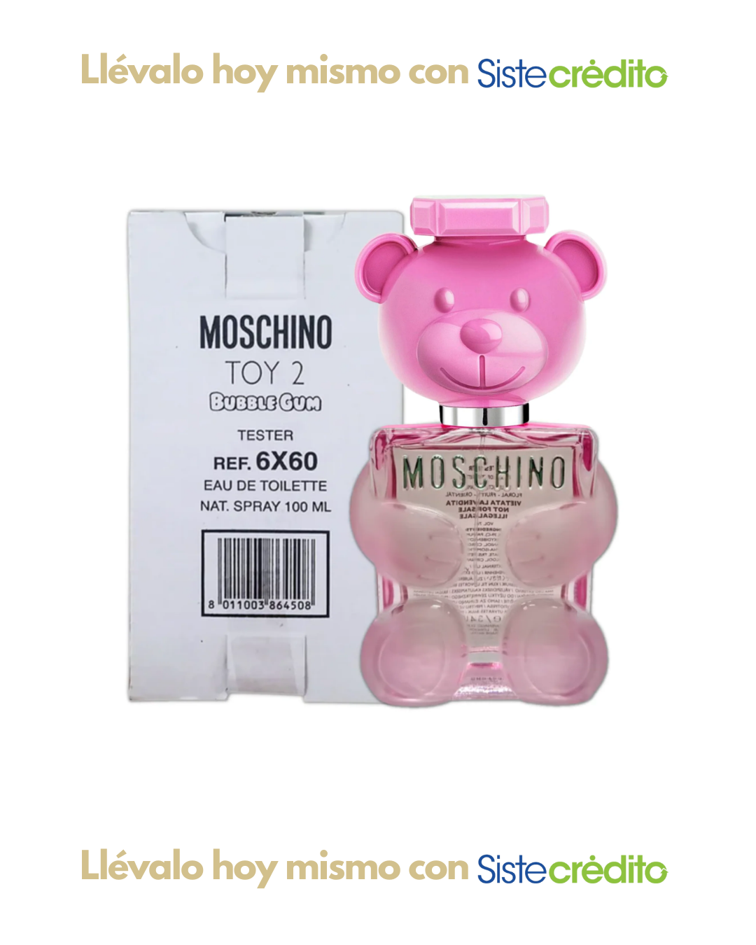 TESTER MOSCHINO TOY 2 BUBBLE GUM DAMA