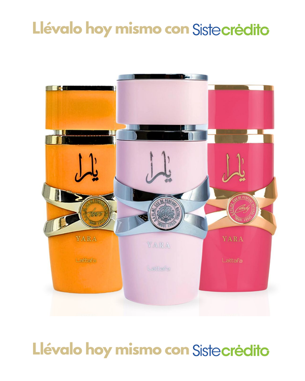 COMBO X3 DECANTS 10ML YARA, YARA TOUS Y YARA CANDY