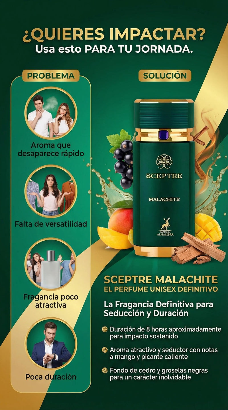 Imagen adicional MAISON ALHAMBRA SCEPTRE MALACHITE UNISEX